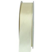 Artikel Geschenk- und Dekorationsband Creme 25mm 50m