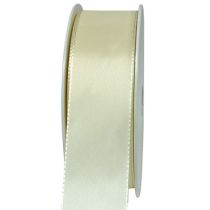 Artikel Geschenk- und Dekorationsband Creme 40mm 50m