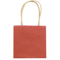 Artikel Geschenktüte aus Papier mit Henkeln 10,5×10,5 cm Rot Gold 8 Stück