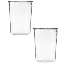 Artikel Glasvase konisch transparent 2er-Set Ø 12 cm H 15,5 cm