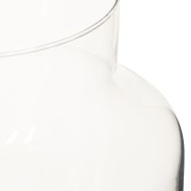 Artikel Glasvase Rund 100% Recyceltes Glas Klar H20 Ø17cm