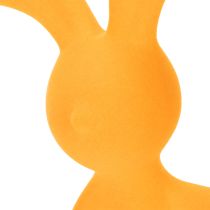 Artikel Deko-Hase aus beflocktem Kunststoff 38 cm gelb für Ostern und Wohnraumdekoration