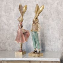 Artikel Hasenfigur im Outfit für harmonische saisonale Wohnakzente 53cm