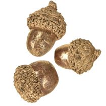 Artikel Herbstfrüchte Golden, festlicher Herbstschmuck, Deko-Eicheln natürlich, Adventsdeko Ø1,5 – 2,5cm L1,5 – 3cm 300g