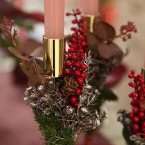 Artikel Stabkerzenhalter Metall glänzend 4 Stück