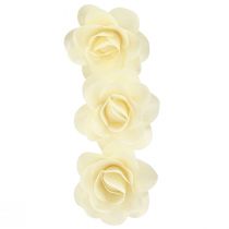 Artikel Holzrosen Creme Ø10cm 12 Stück künstliche Blumen