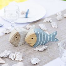 Artikel Holzfische Tischdeko Fische Aufsteller Holz 15×8cm 2 St