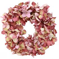Artikel Hortensien Kranz Mauve Rosa Dekokranz Künstlich Ø30cm