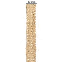 Artikel Juteband Dekoband Natur Gold 12mm x 10m