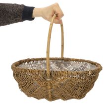 Artikel Kartoffelkorb Set aus Weidengeflecht mit Kunststofffolie natur 3 Größen