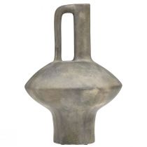 Artikel Keramikvase Krugform Antik Optik Grau Rost H27cm