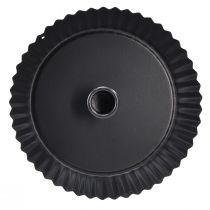 Artikel Metall-Kerzenhalter in Kuchenform Schwarz Ø 18 cm 2er-Set