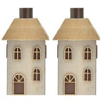 Artikel Kerzenhalter aus MDF-Holz Hausdesign für Stabkerzen 14,5cm 2-teilig