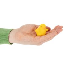Artikel Beflockte Deko-Osterküken aus Kunststoff, Gelb-Orange, 4,5 cm, 18 Stück