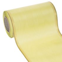 Artikel Moiré Kranzband Hellgrün mit Goldrand 175mm x 25m, Hochwertige Dekoration für Floristik