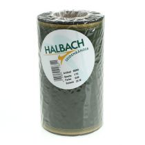 Artikel Elegantes Kranzband Moiré 175mm, Dunkelgrün mit Perlkante und Taftbindung für feierliche Anlässe