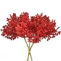 Artikel Künstliche Beeren Rot Deko für Adventskranz 32cm 3 St im Bund