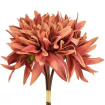 Artikel Künstliche Dahlien Rotbraun Blüte Ø15cm L28cm 3 St