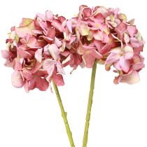 Artikel Künstliche Hortensien Rosa Mauve Ø15cm Länge 58cm 2er-Set
