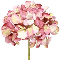 Artikel Künstliche Hortensie Groß Rosa Mauve Ø15cm L58cm 2St