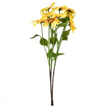 Artikel Künstliche Sonnenblumen aus Seidenstoff, Gelb, 79 cm, 3 Stück