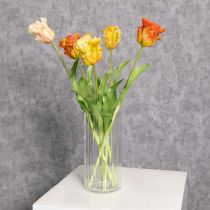 Artikel Künstliche Tulpen 53 cm aus Polyester in Orange für Wohnraumdekoration
