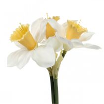 Artikel Künstliche Narzissen Seidenblumen Weiß Osterglocke 40cm 3St