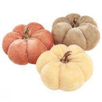 Artikel Kürbis Deko Stoffkürbisse Gelb Beige Rotbraun Ø7cm 9 St