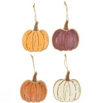 Artikel Kürbis Deko zum Hängen Holzdeko Herbst 14,5x13cm 8 St