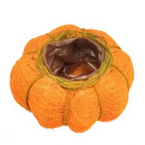 Artikel Kürbis-Pflanztopf aus Sisal Ø15 cm H9 cm Orange/Gelbgrün