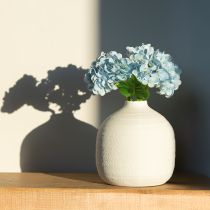 Artikel Künstliche Hortensienzweige 34 cm Blau 3er-Set aus Polyester