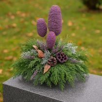 Artikel Luffa Deko auf Holzstab berryfarben 25 Stück getrocknet