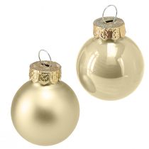 Artikel Mini Christbaumkugeln Glas Pearl Baumkugeln Ø2,5cm 22 St