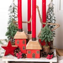 Artikel Mini Weihnachtsbaum Beschneit Grün Weiß mit Sockel H60cm