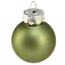 Artikel Mini Weihnachtsbaumkugeln Glas Grün Mix Ø2,5cm 22 St