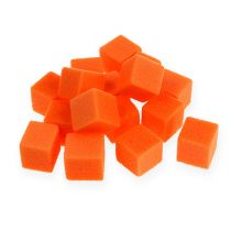 Nasssteckschaum Mini-Würfel Orange 300St