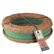 Artikel OASIS® Biolit® Steckring Kranz Ø 38 cm, 2 Stück, Grün/Braun, aus Nasssteckschaum