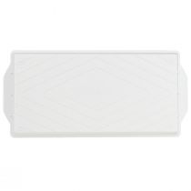 Artikel OASIS® Steckschale Kunststoff Weiß 23x11x2,5cm für Floristik und Dekoration 25er-Set