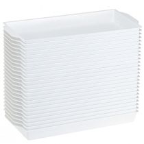 Artikel OASIS® Steckschale Weiß Sandwich-Schale für Floristik & Deko 23x11x2,5cm 25er-Set