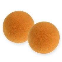 Steckschaum Kugeln Orange 9cm 4St