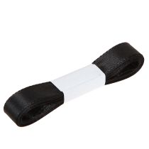 Artikel Dekoband Stoffband Schwarz 15 mm x 3 m mit Webkante