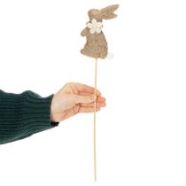 Artikel Osterhase Dekoration Filz 42 cm Braun 8 Stück für Frühlingsgestecke und Innenbereich
