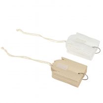 Artikel Papiersterne Weiß und Braun 16 cm zum Hängen 6er Set