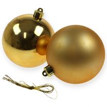 Artikel Weihnachtskugel Gold 10cm 4St