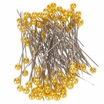 Artikel Perlkopfnadeln Metall und Kunststoff Ø6mm 65mm Gold für Floristik und Dekoration