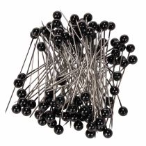 Artikel Stecknadeln mit Kunststoff-Perlenkopf 65 mm Schwarz Ø 6 mm