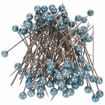 Artikel Stecknadeln mit Perlenkopf Türkis Ø6mm 65mm Metall Kunststoff 100 Stück