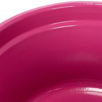 Artikel Pflanzschalen aus Blech mit Henkeln Ø25cm in Rosa, Grün und Orange (3er Set) für Innenbereich