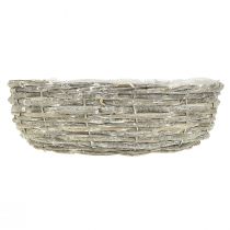Artikel Pflanzschale Pflanzring Natur Weiß Weide Ø35/30cm 2er-Set