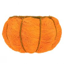 Artikel Pflanztopf Kürbisform Sisal Ø21cm H12cm Orange Gelbgrün mit Innenfolie
